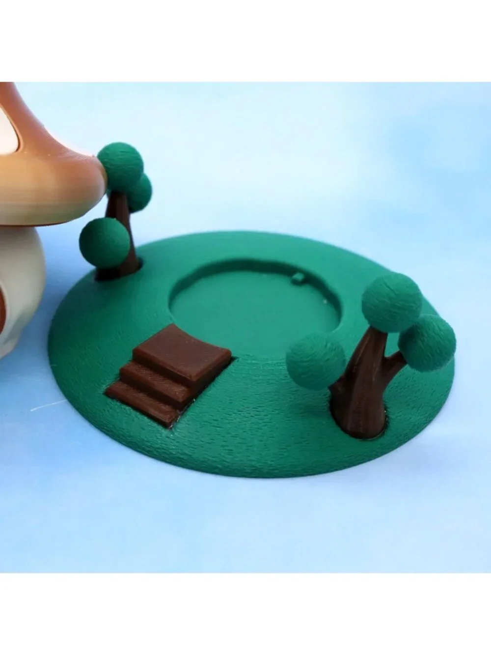 Mushroom Fairy House Night Light Earthy Toadstool Battery Tea Light Holder